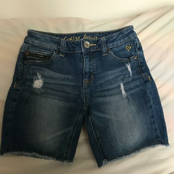 Girls Size 12S Justice Jean Shorts - Picture 2 of 5